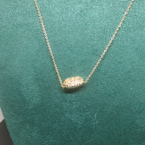 Kendra Scott Gold Necklace with Pink Gemstone - Picture 3 of 11